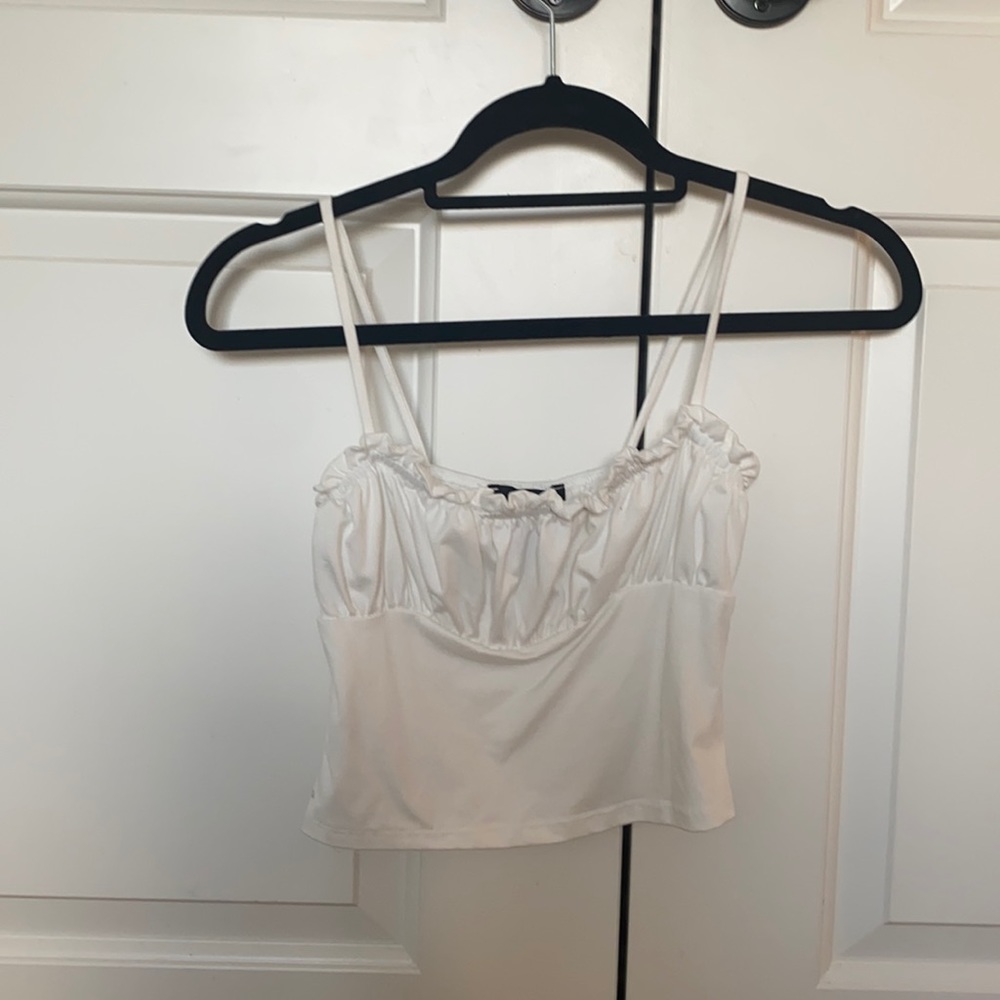 White crop top